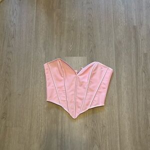 Pink Panel Corset Clubbing Going Out Top